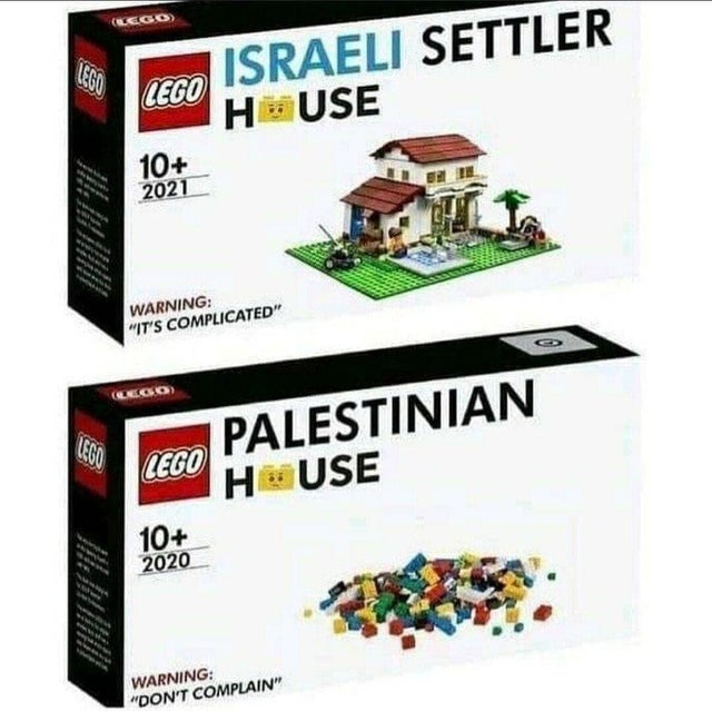 A picture of two Lego houses.